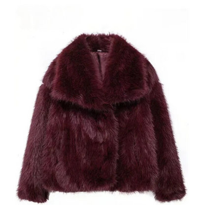 ADDISON | WOMEN'S FLUFFY LIGHTWEIGHT COAT | SHORT