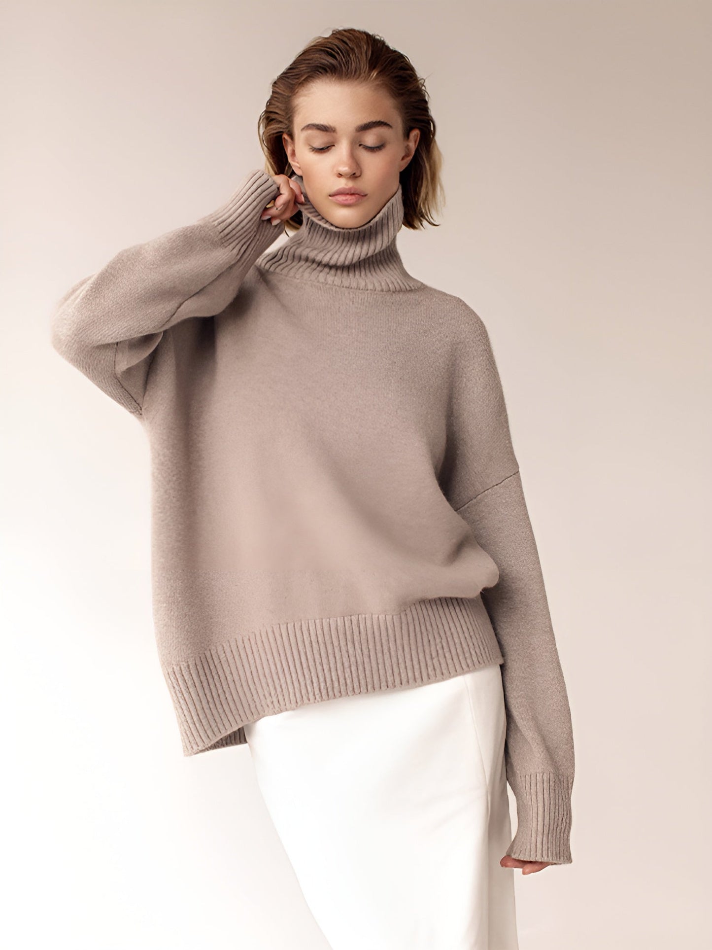 AVERY | WOMEN'S OVERSIZED SWEATER | TURTLENECK