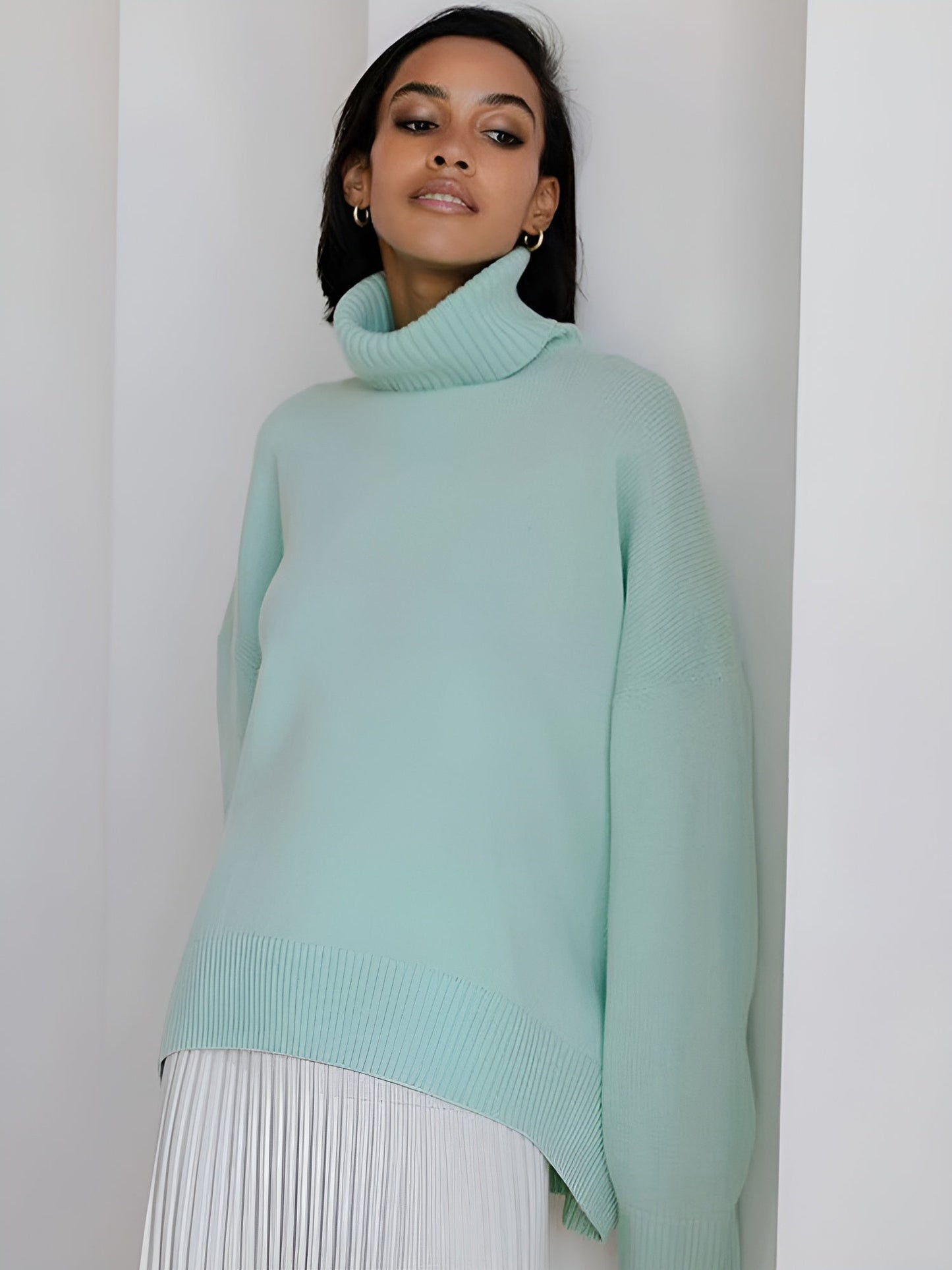 AVERY | WOMEN'S OVERSIZED SWEATER | TURTLENECK