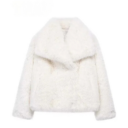 ADDISON | WOMEN'S FLUFFY LIGHTWEIGHT COAT | SHORT