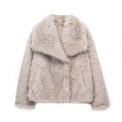 ADDISON | WOMEN'S FLUFFY LIGHTWEIGHT COAT | SHORT