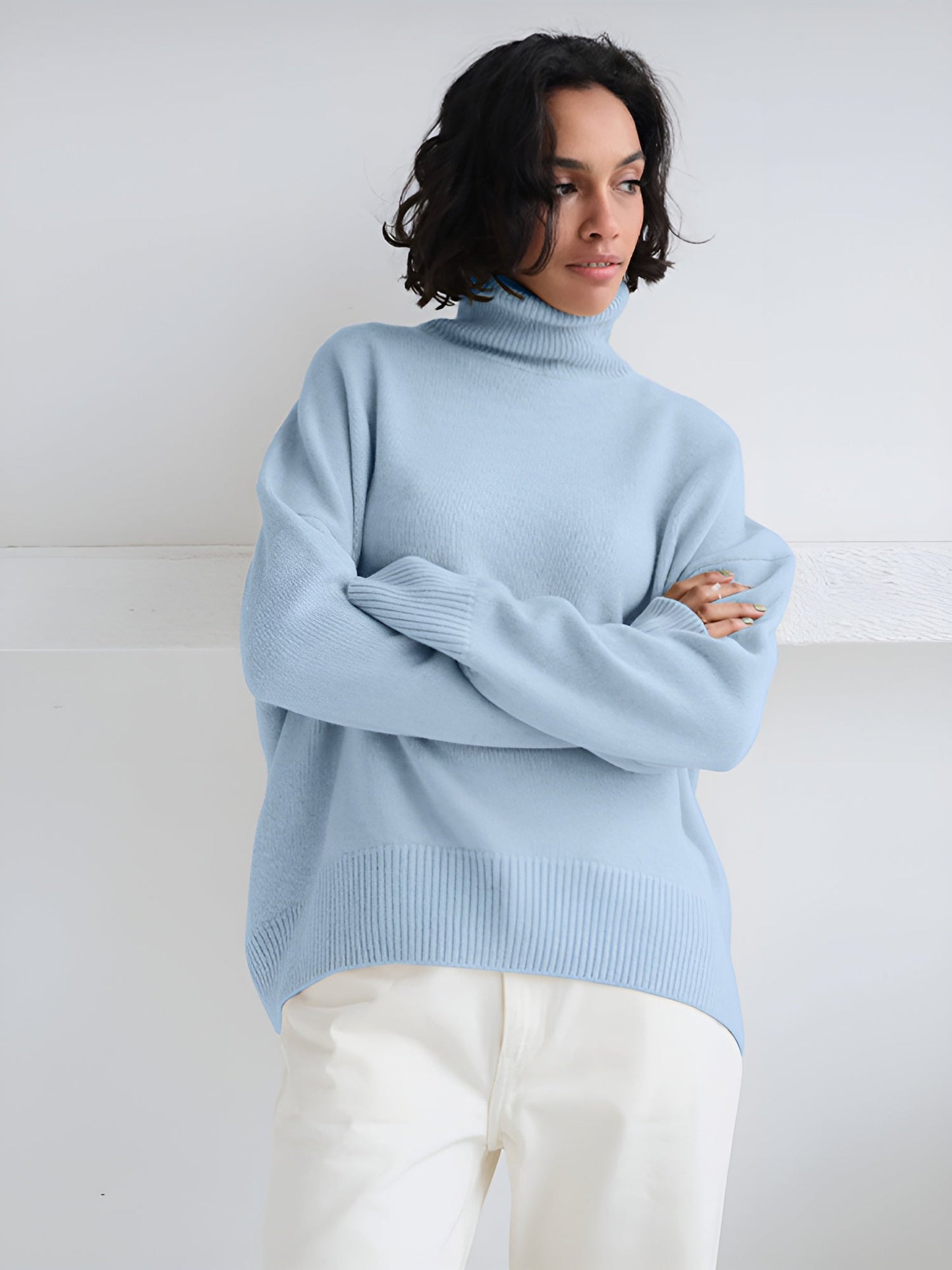 AVERY | WOMEN'S OVERSIZED SWEATER | TURTLENECK