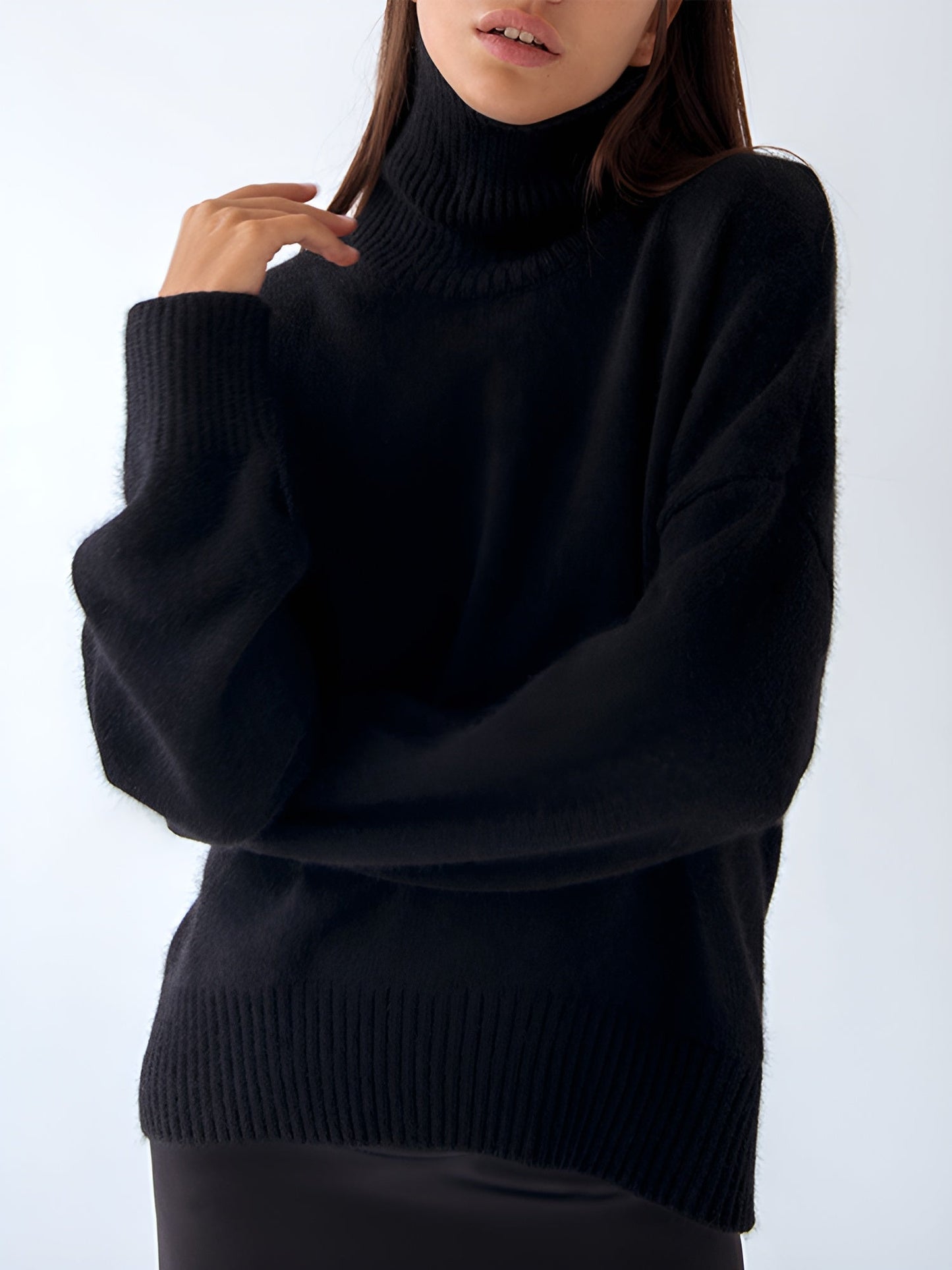 AVERY | WOMEN'S OVERSIZED SWEATER | TURTLENECK