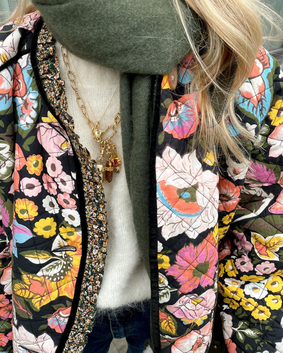 Floral print jacket