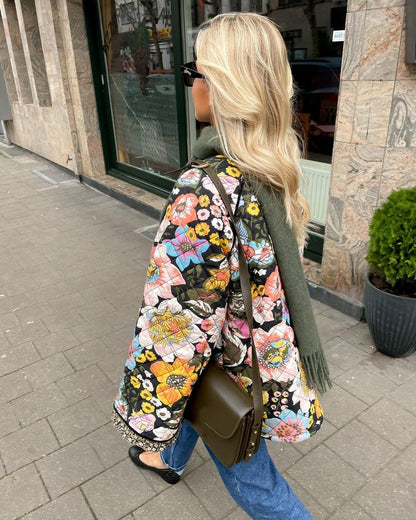 Floral print jacket