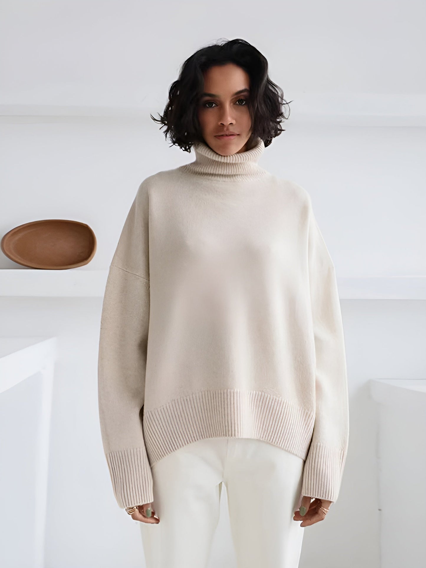 AVERY | WOMEN'S OVERSIZED SWEATER | TURTLENECK