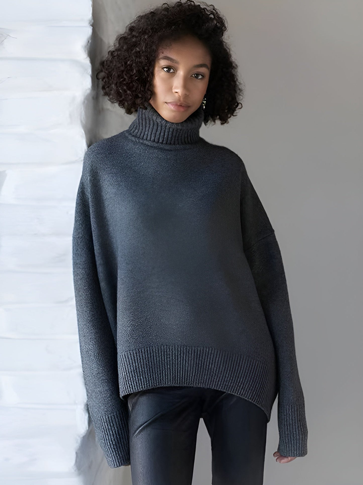 AVERY | WOMEN'S OVERSIZED SWEATER | TURTLENECK