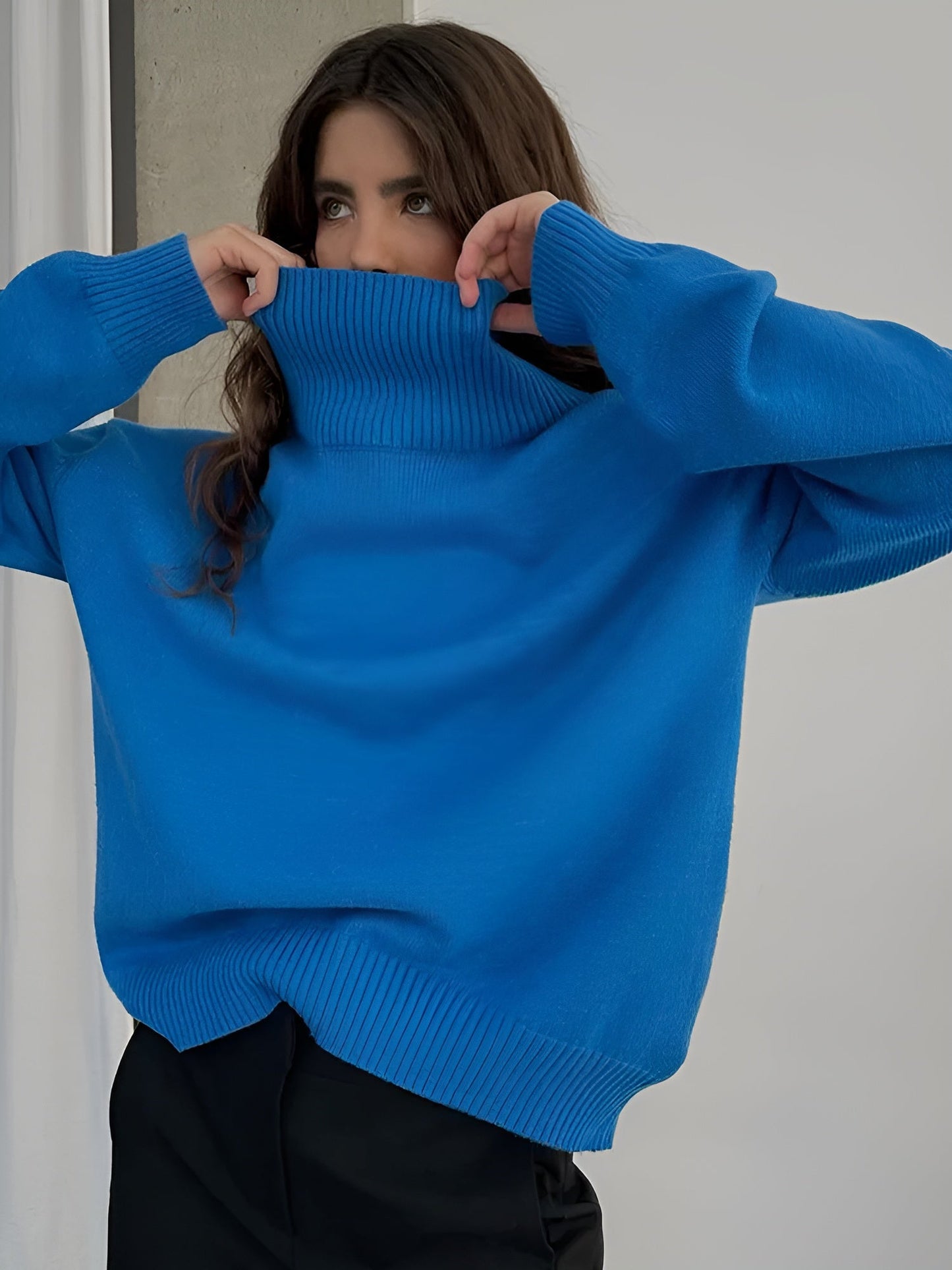 AVERY | WOMEN'S OVERSIZED SWEATER | TURTLENECK