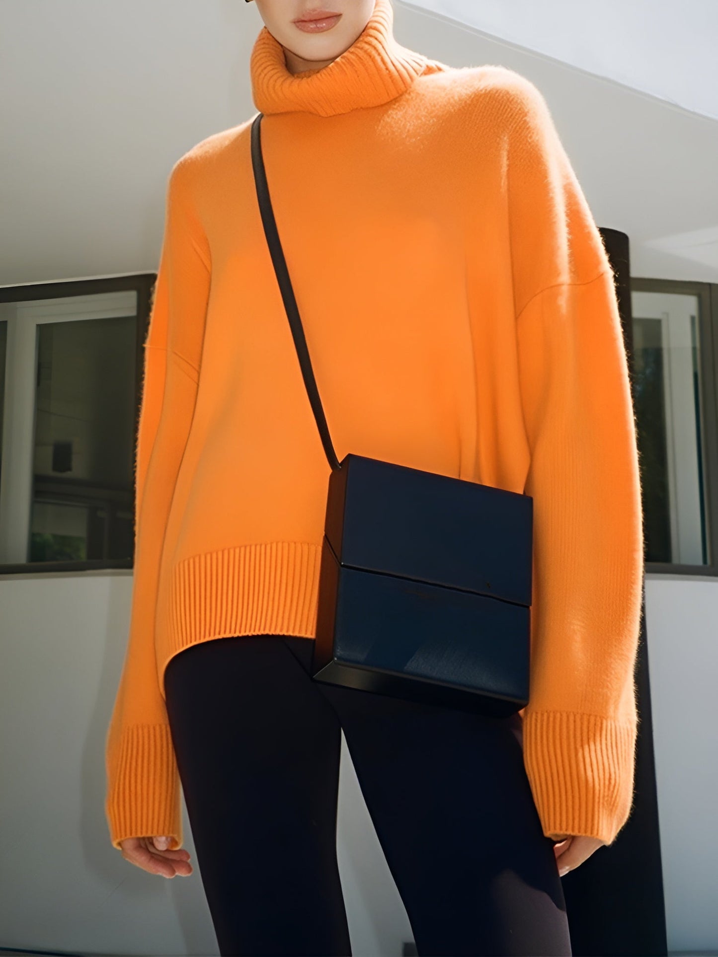 AVERY | WOMEN'S OVERSIZED SWEATER | TURTLENECK