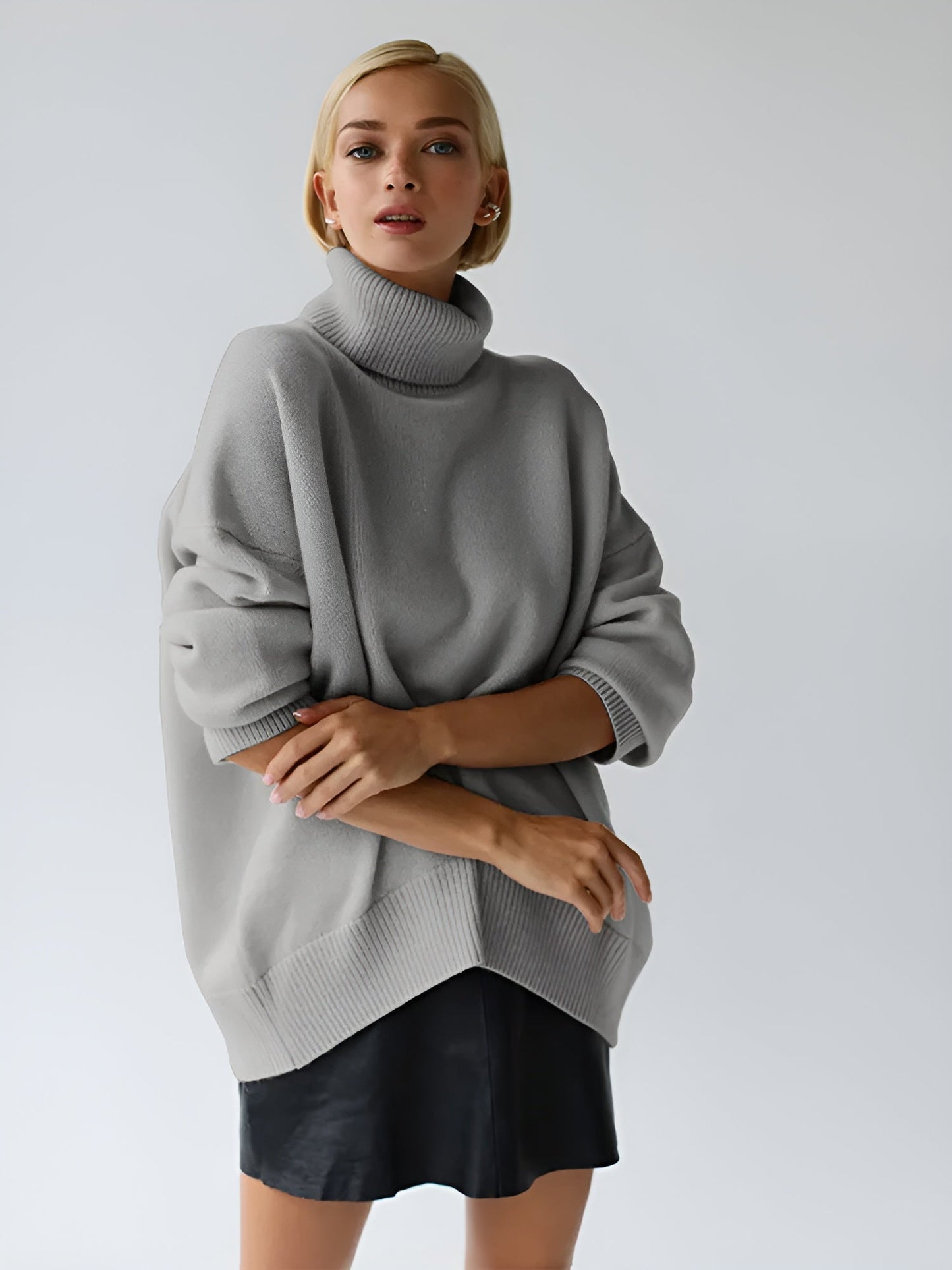 AVERY | WOMEN'S OVERSIZED SWEATER | TURTLENECK